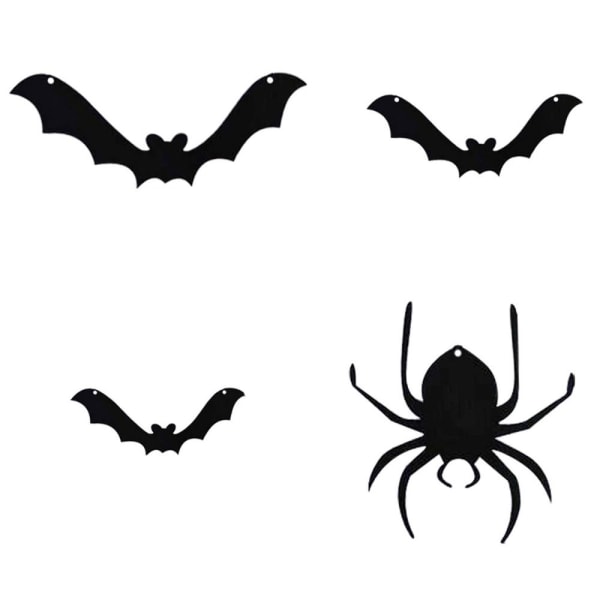14 STK Halloween hengende dekorasjon Bat Drop Ornament hengende