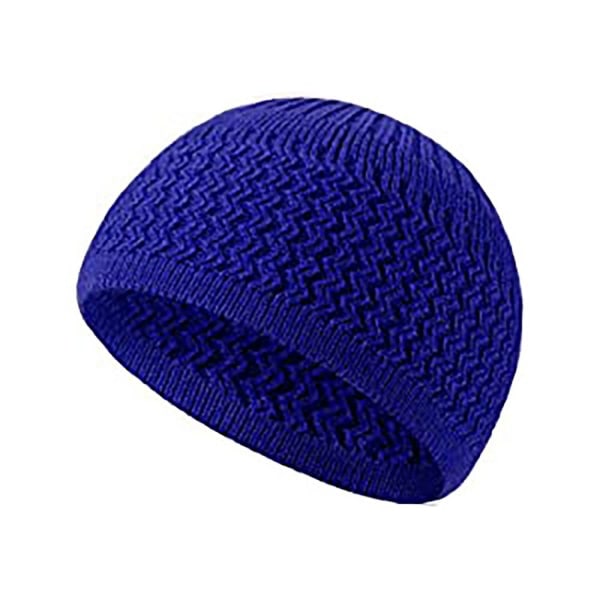 Muslim Cap Strikket Lue KONGEBLÅ ROYAL BLUE