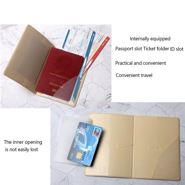 Pass Cover Passport Clip Document Organizer