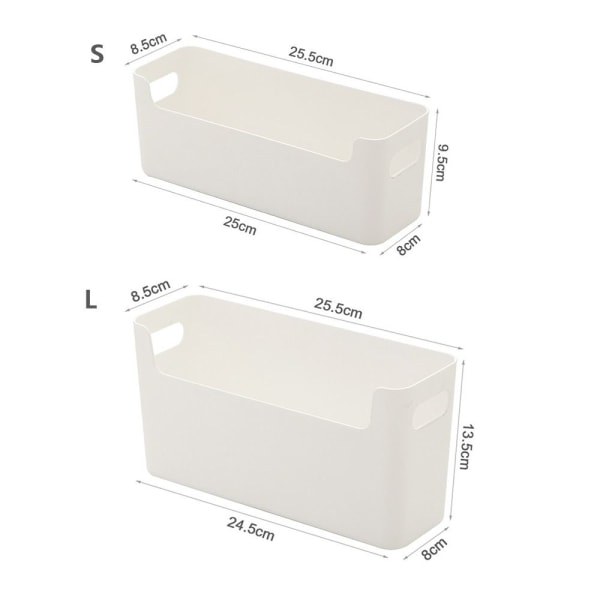 Køkken Opbevaringsstativ Opbevaringsboks L-HVID L-HVID L-White