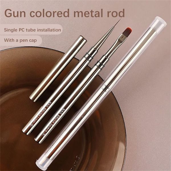 2 stk Nail Brush Nail Art Liner Brushes Pen OBLIQUE HEAD OBLIQUE Oblique Head