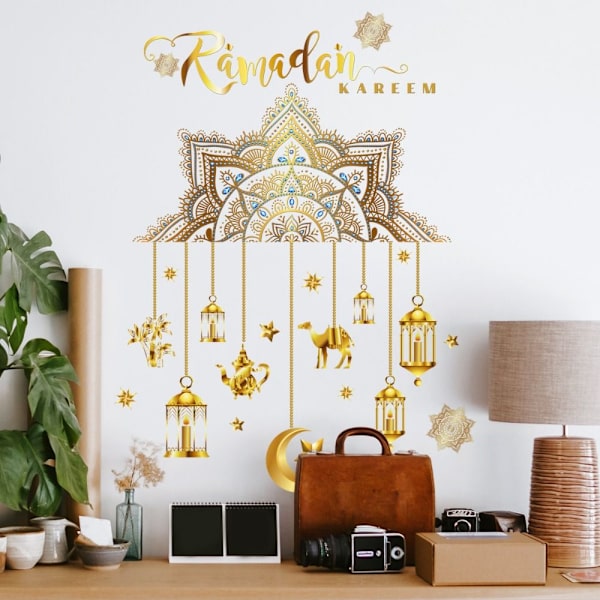 Eid Mubarak -ikkuna- ja seinätarrat C C