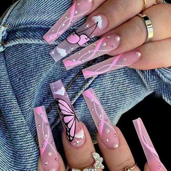 24st False Nail Full Cover W217