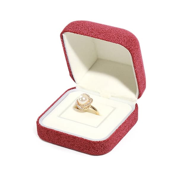 Velvet korulaatikko Ring Box PUNAINEN red