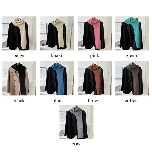 Sjal Fake Collar SVART black