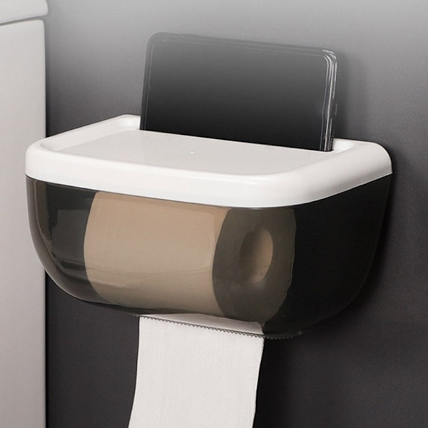 Toalettpapirholder Tissue Box SORT Black
