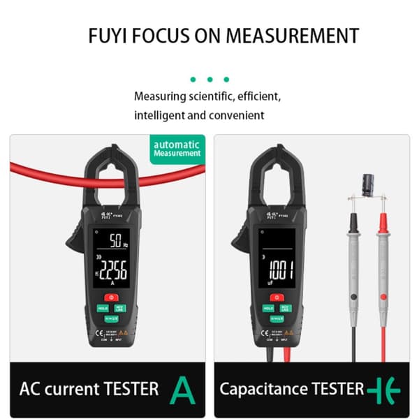 Digital Clamp Meter Smart Multimeter Transistori Testers