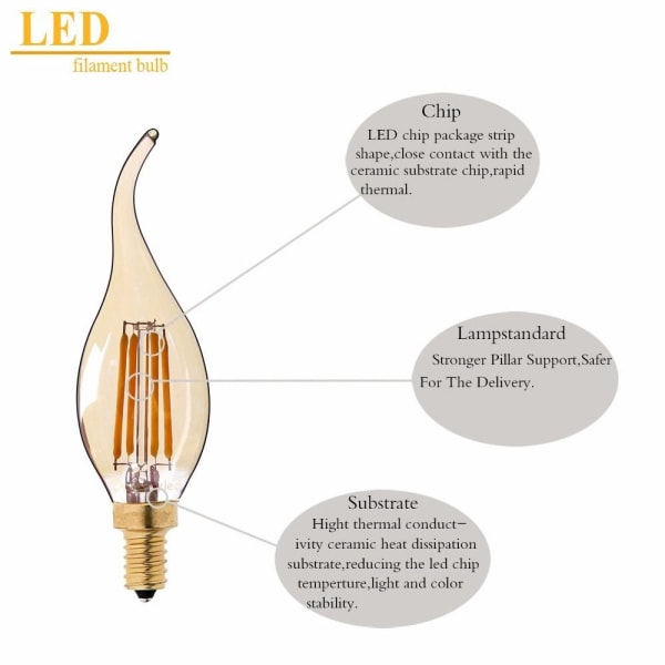 Kristallilamppu LED-lamppu E12 110V E12 110V E12 110V