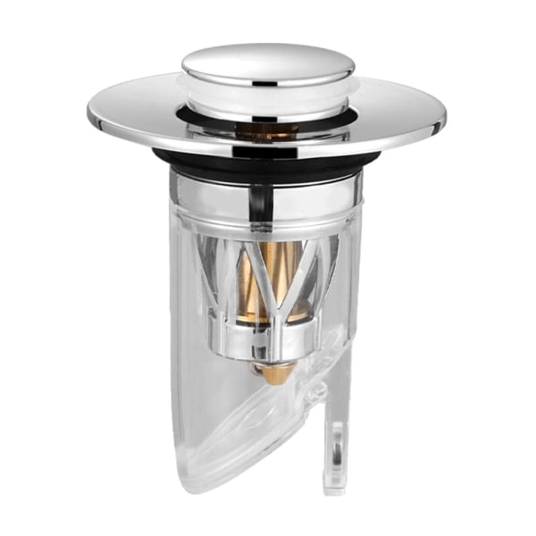 Pop Up Dräneringsfilter Plugg Bult Fjäder SILVER silver
