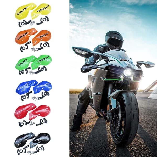 Motorcykel Handskydd Hand Guard Protector ORANGE orange