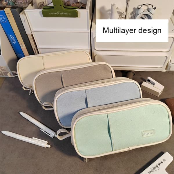 Pen Bag Penalhus GRÅ Grey
