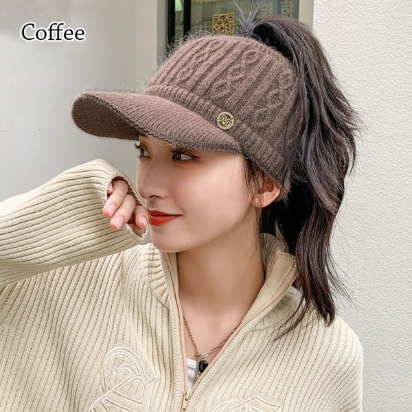 Strikket lue baseballcaps KAFFE coffee