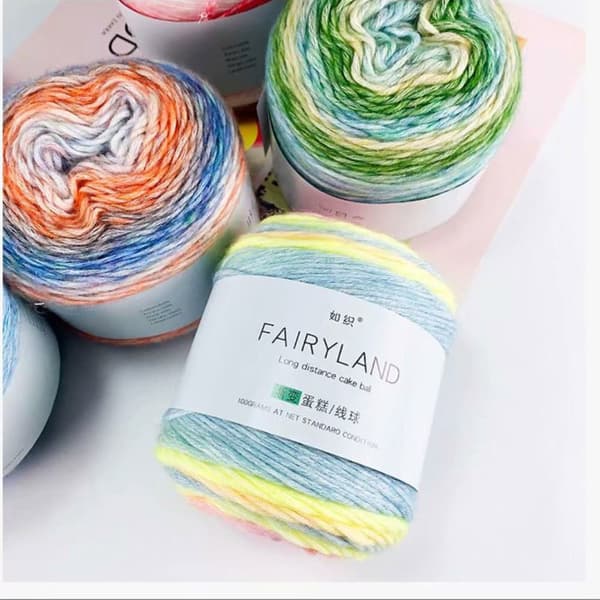 Rainbow Woolen Yarn Cake Garn 1151 1151 1151