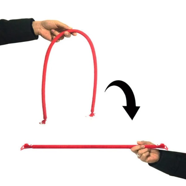 2kpl Deluxe Stiff Rope Magic Tricks RED Red