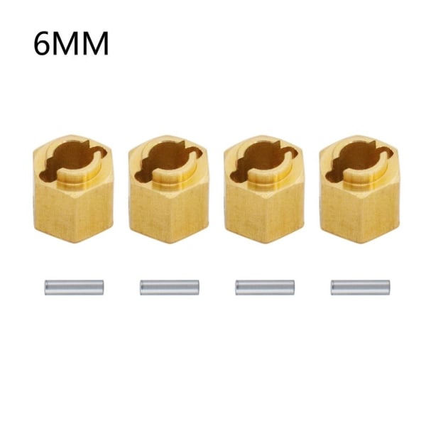 4stk Hjul Hex Hub Adapter Extenders 4MM 4MM 4mm