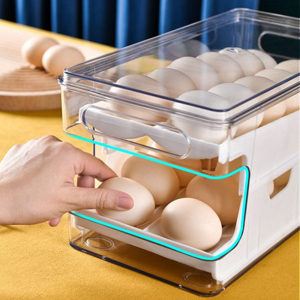 Egg Oppbevaringsboks Eggebrett HVIT White