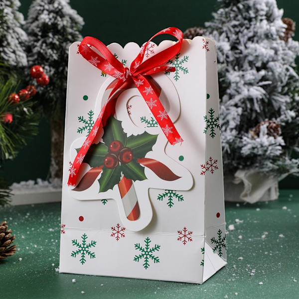 Julpapperspresentpåsar Julklappsförpackningar RÖDA red