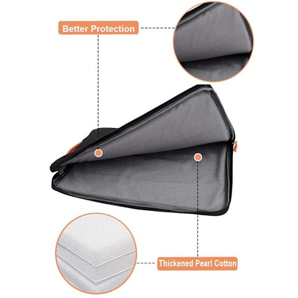 13 15 tuuman kannettavan tietokoneen käsilaukku Ultrabook Sleeve Case MUSTA 11-12 TUUM Black 11-12 inch