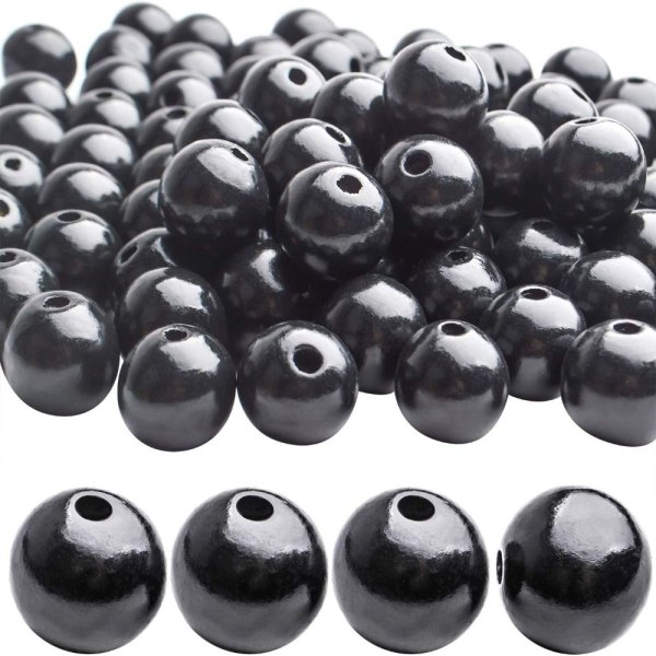 100st Träpärlor Lösa pärlor Spacer Beads
