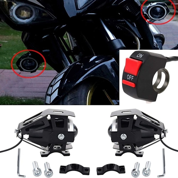 2 STK LED Forlygte Motorcykel Køre Spotlight 1 STK 1 STK 1pc 2462 | 1pc |  1pc | Fyndiq