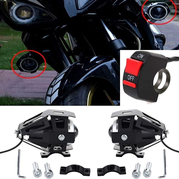 2 STK LED Forlygte Motorcykel Køre Spotlight 2 STK 2 STK 2pcs