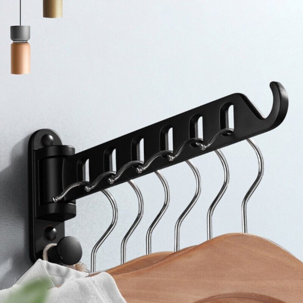 Fällbart torkställ Klädställ SVART black
