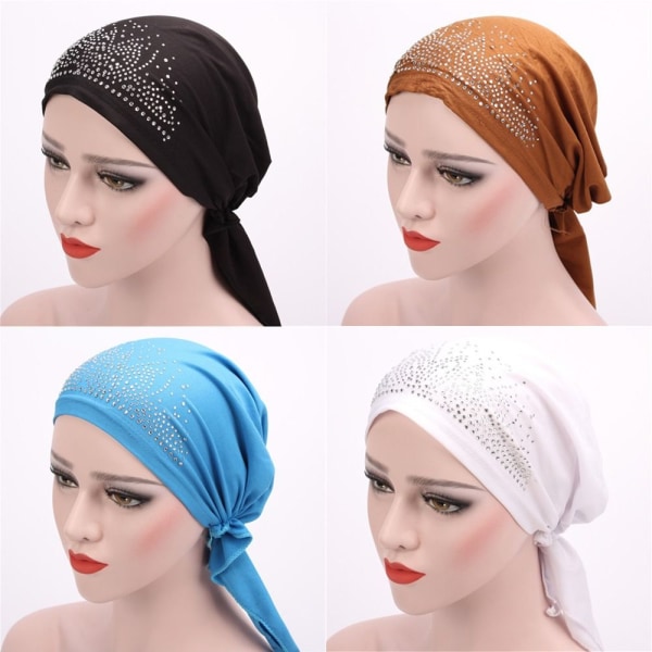 Turbanhatt Muslim Wrap VIT white