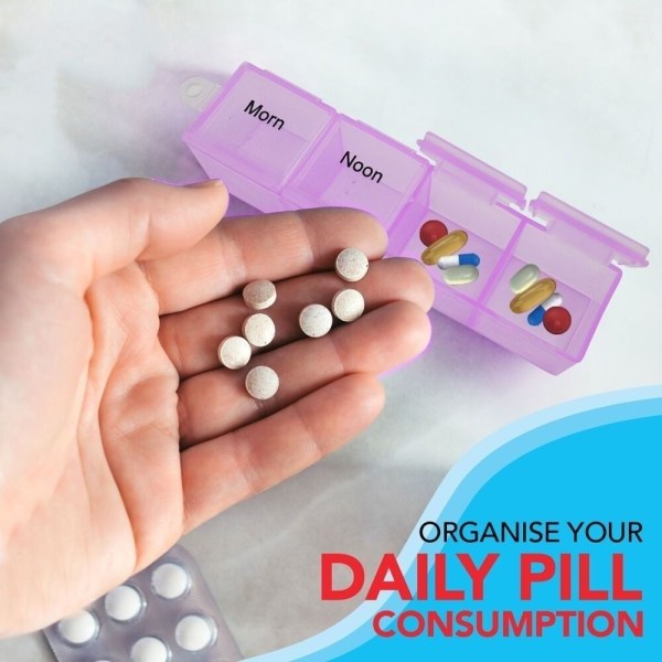 7 dagars Pill Box Pill Case Tablet Organizer