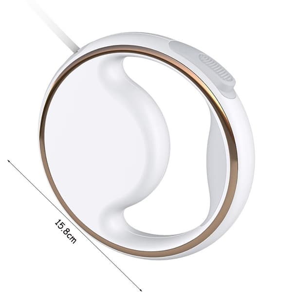 Blyband Infällbart hundkoppel VIT WHITE