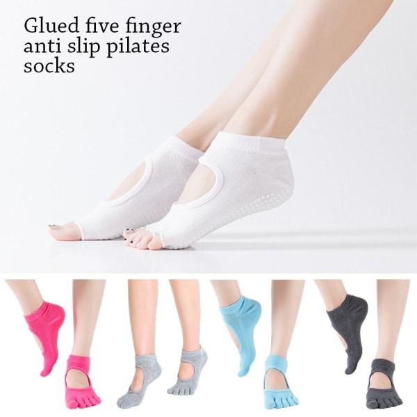 Yogasokker Dansestrømper LYSGRÅ STYLE 2 STYLE 2 Light grey Style 2-Style 2