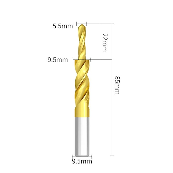 Avgrading Drill Spiralbor M5-180 GRADER M5-180 GRADER M5-180 Degree