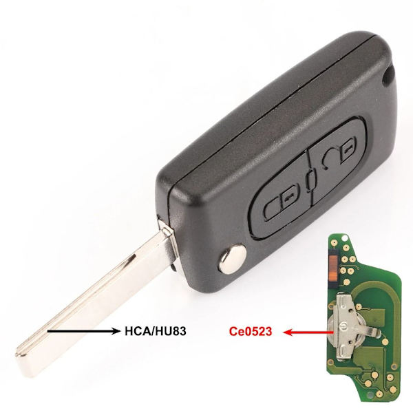 Fjernbetjent bilnøgle Bilnøgle ASK HCA CE0523 ASK HCA CE0523 ASK HCA Ce0523