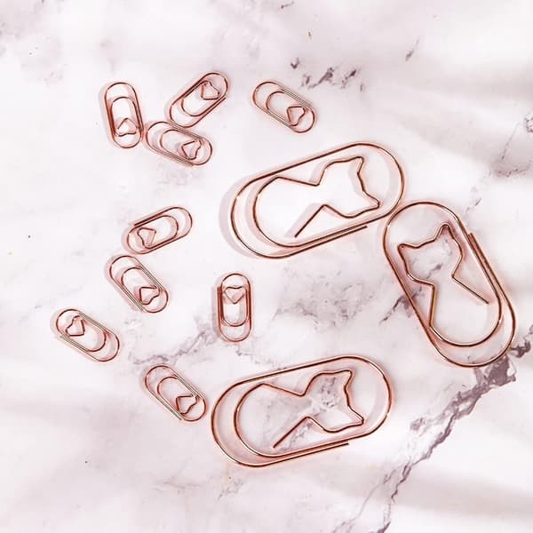 50 Styck Gem Bokmärke Memo Clips Set