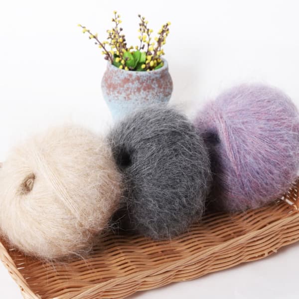 Alpacka Mohair Garn Bomullsgarn 3 3 3