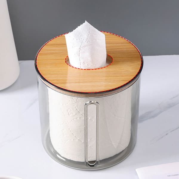 Toiletpapirholder Tissue Box GRÅ SKRIVEBORDSMODEL SKRIVEBORDSMODEL Grey desktop model-desktop model