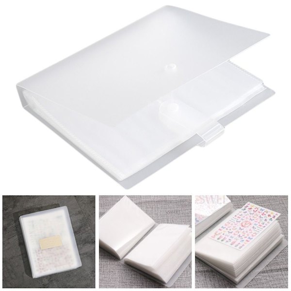 Nail Stickers Oppbevaringsbok Decal Foto Viser Hylle 18.5*13cmStyle 2