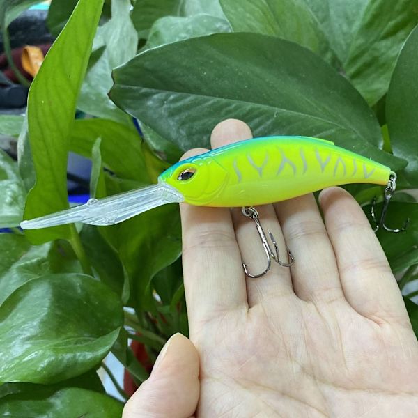 Flytende Minnow Baits Fiskekroker H H H