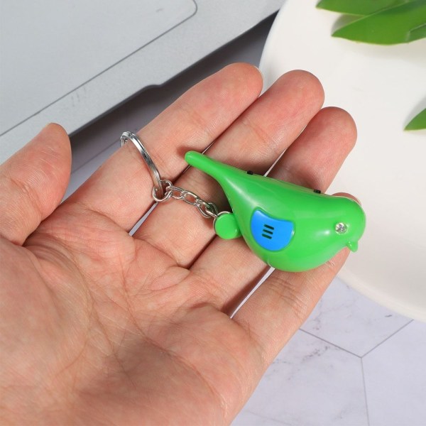Key Finder Bird Keychain Whistle BLÅ blue