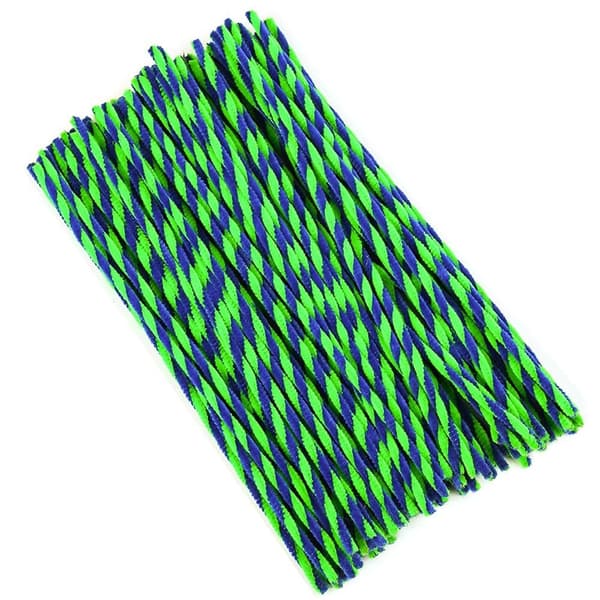 Twist Stick Plysj Strips BLÅ blue