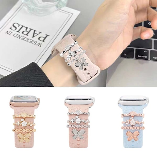 Watch Band Ornament Dekorativ Ring ROSE GULD Rose Gold