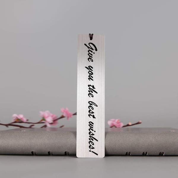 4 stk. blanke bogmærker, sideinddeling, bogclips