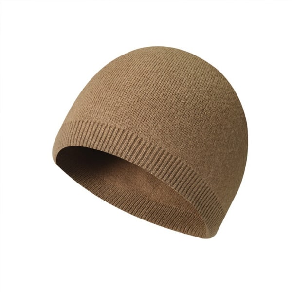 Beanie Hat Strikket Lue KHAKI Khaki