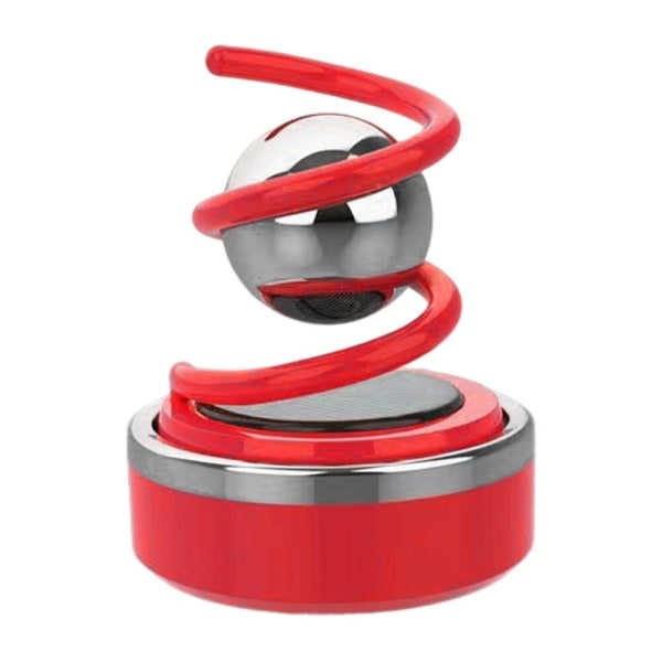 Solar Roterende Parfume Holder Bil Aroma Ornament RØD Red