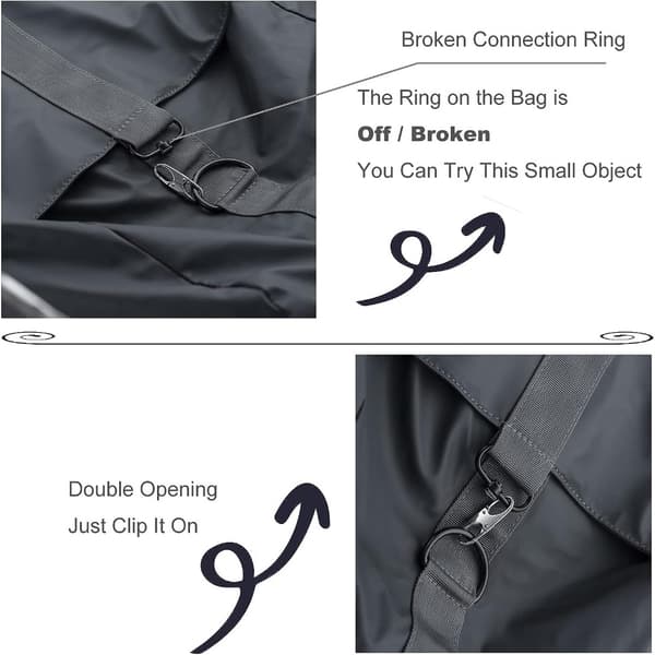 8 stk. Lynlåsklips med lås, Fix Zip Puller Karabinhage 8 Pcs