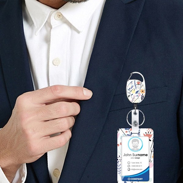 Optrækkelig badgeholder navnekortdæksel STYLE 1 STYLE 1 Style 1