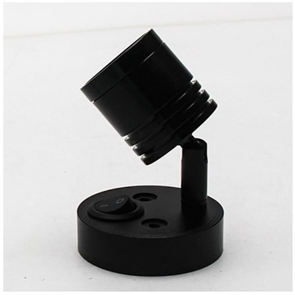 LED Væglampe Camper Van Lys SORT HVID LYS HVID LYS Black White Light-White Light