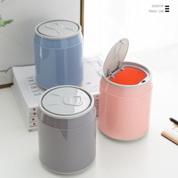 Skrivebordsstøvbeholder Mini Desktopbeholder GRÅ grey