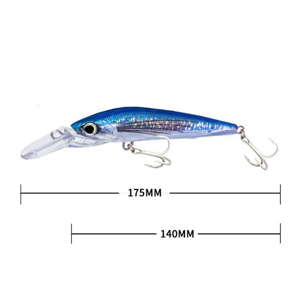 synkende Minnow Baits fiskekroker E E E