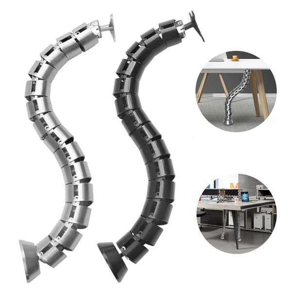 Kaapelin organizer Storage Pipe SILVER Silver