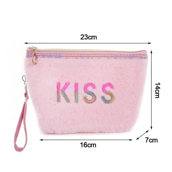 Makaron kosmetisk väska Sminkpåse ROSA pink